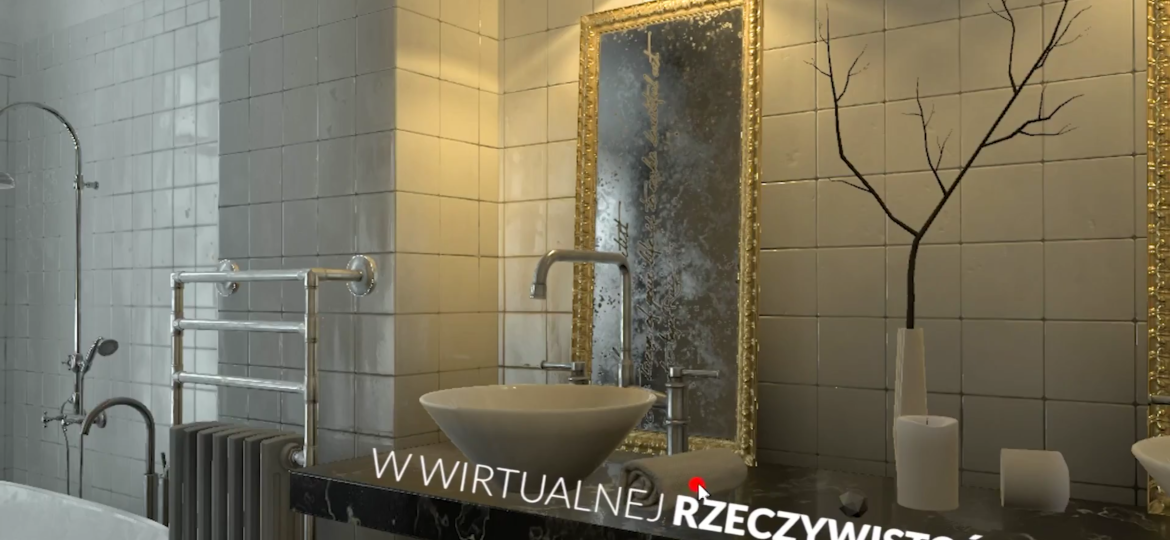 Virtual reality estate bathroom