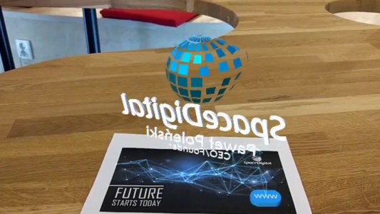 AR Business Card – Space Digital