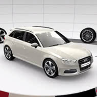 Car audi white