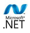 Microsoft .NET label transparent logo