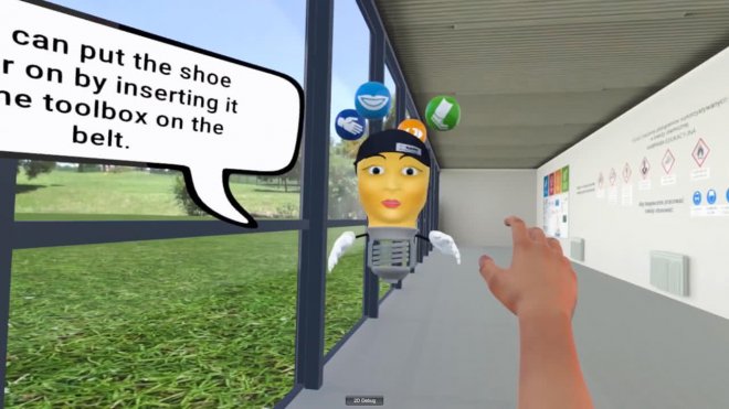 EHS training Virtual Reality MojoApps VR Bulb helper