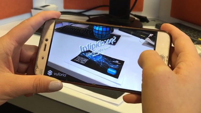 Vuforia Space Digital Augmented reality card by MojoApps