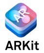 ARkit label transparent logo