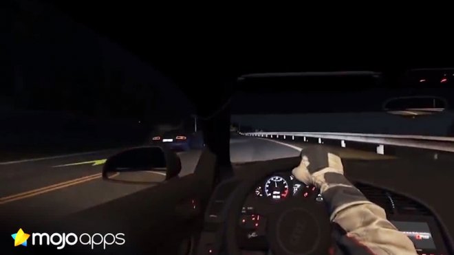 mojoapps motomi racing simulator VR night driving