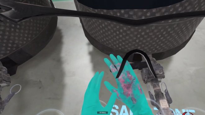 EHS training Virtual Reality MojoApps VR chemicals burned hands
