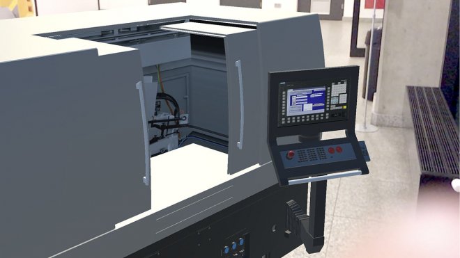 Augmented reality milling machine