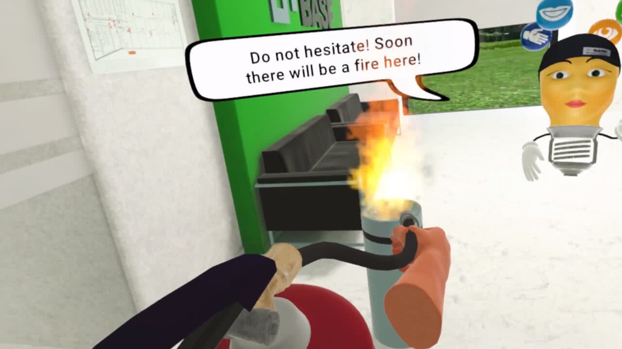 Vr fire extinguisher training