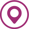 purple map point icon