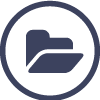 gray computer folder icon